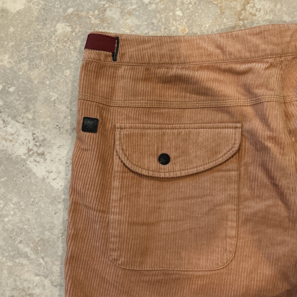 Roark Campover Cord Shorts Men's 36 Sandstone Orange Corduroy Belted Huckberry